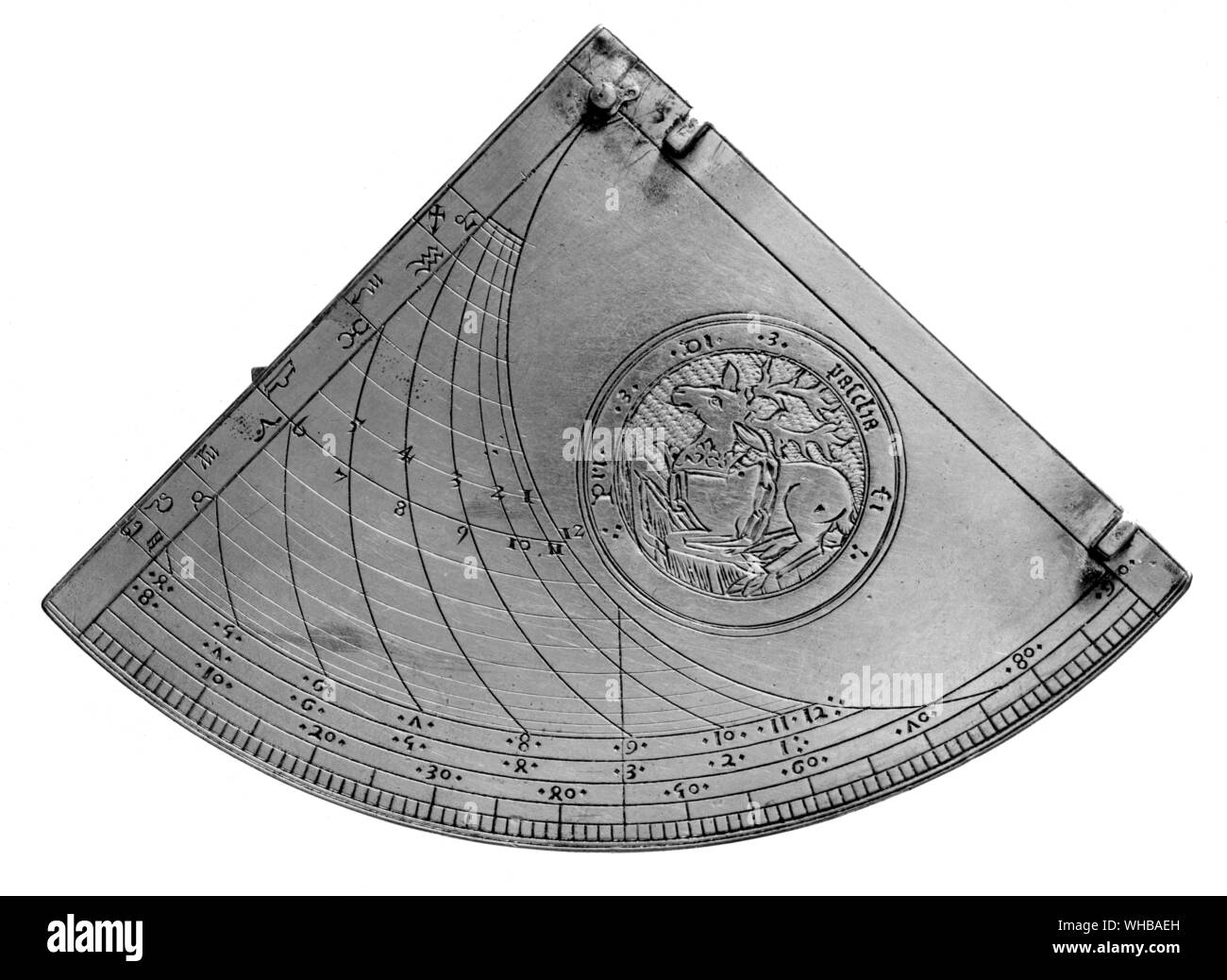 Pour le quadrant Richard II , 1399 . L'anglais . Longueur de côté , 3 1/2 pouces ou 9 cm. Le British Museum , , Londres Banque D'Images
