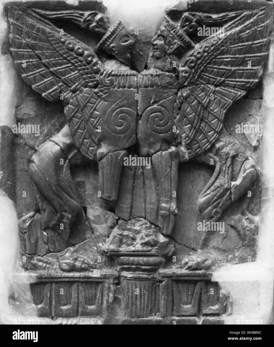 Sculpture grecque en relief : tête d'Héraclès de fof Banque D'Images