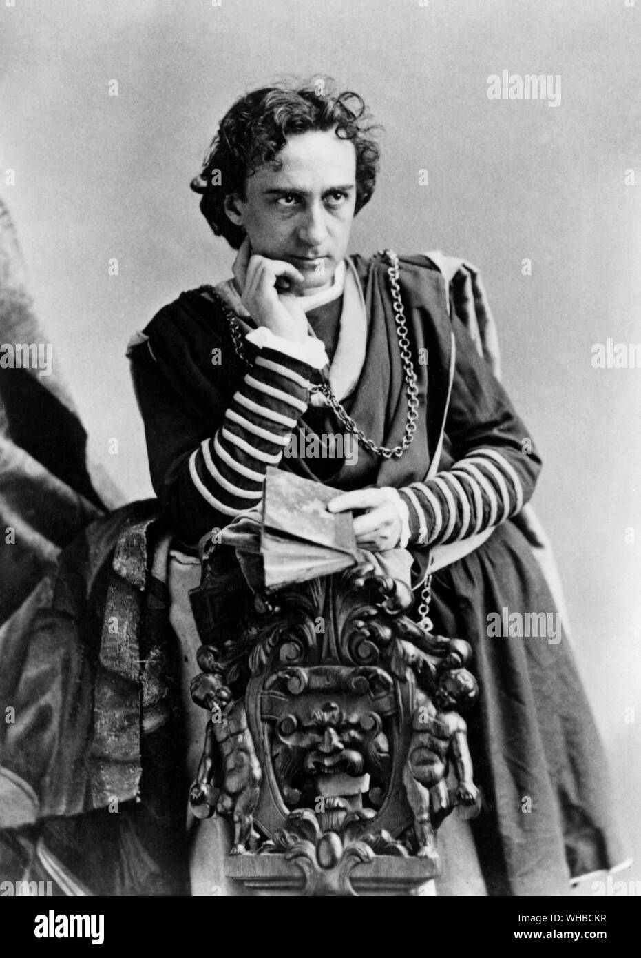 Edwin Booth que Hamlet Banque D'Images