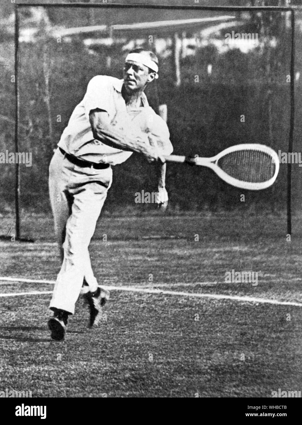 Harold H. Hackett - joueur de tennis. Banque D'Images