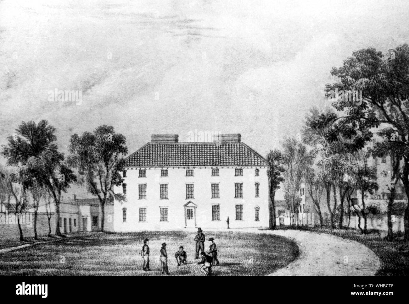 L'école de North Walsham Paston, Norfolk. Nelson's troisième école, construit par Sir William Paston en 1765 et survivre aujourd'hui. Banque D'Images