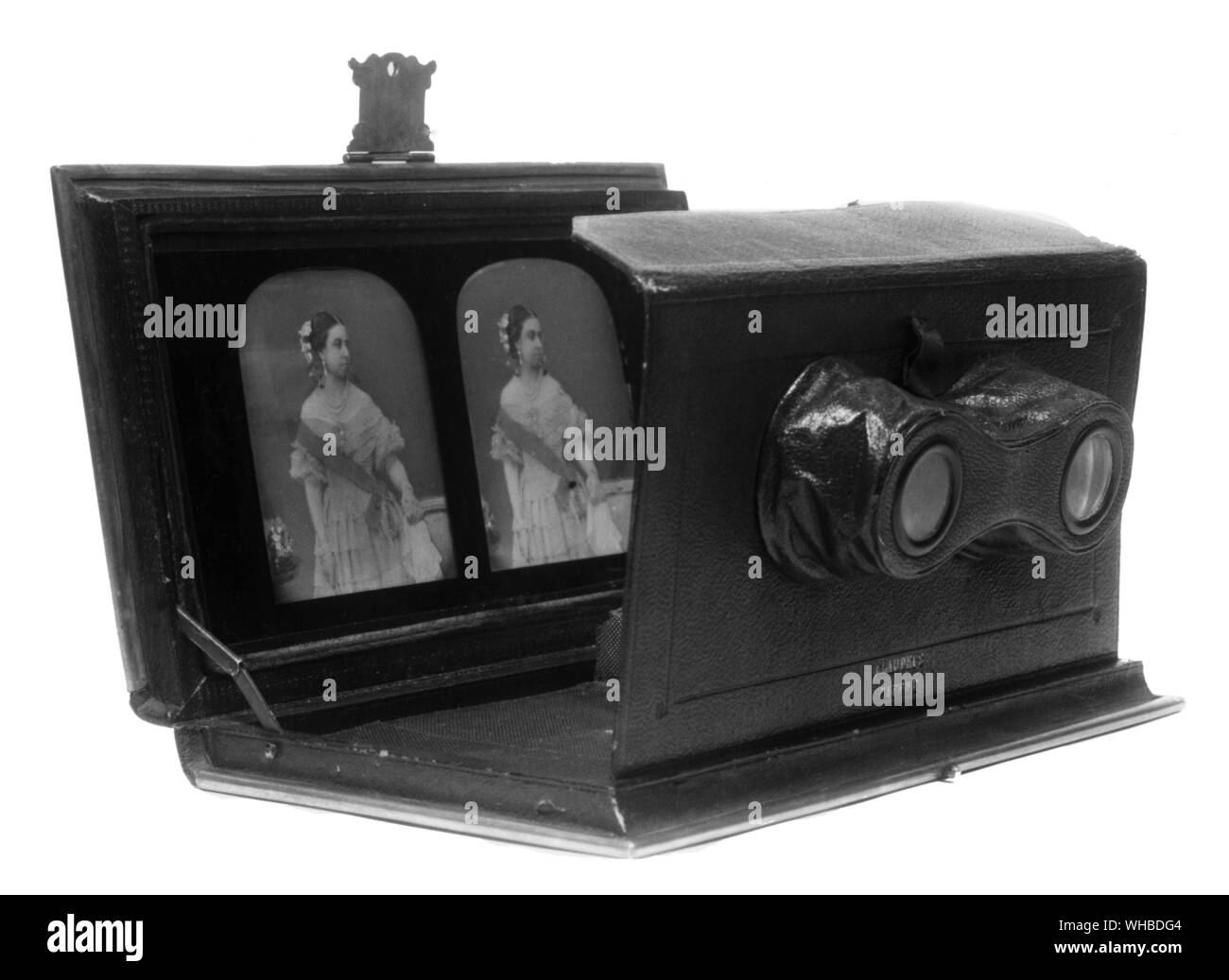 La visualisation stéréoscopique - La reine Victoria. Banque D'Images