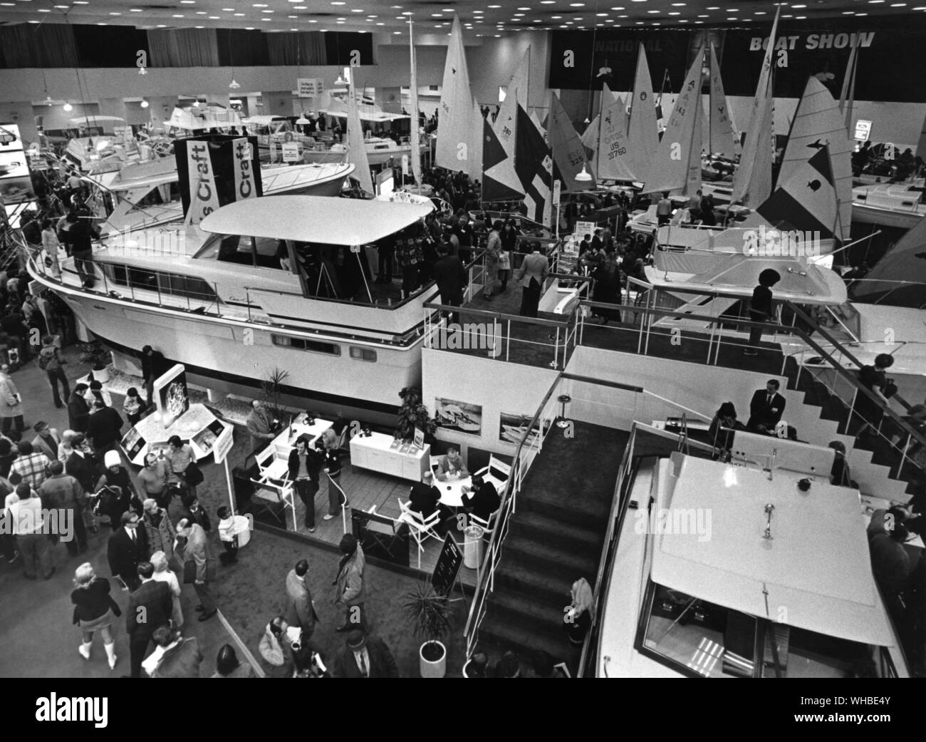 New York Boat Show National Janvier 1972. Banque D'Images