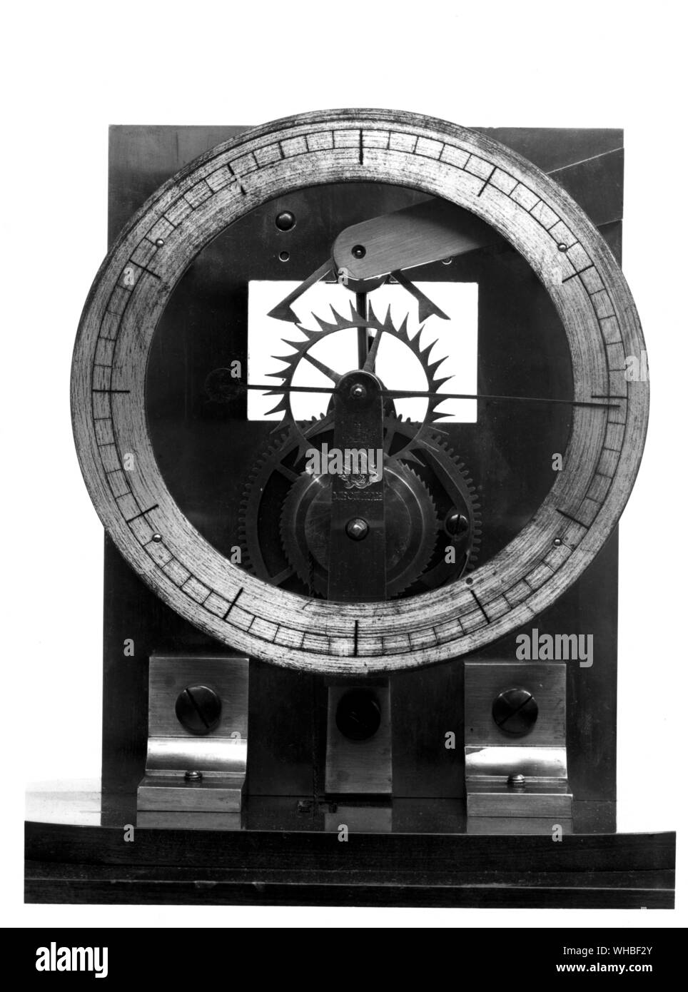 Un modèle d'une ancre ou d'échappées de recul - Le Science Museum, Londres.. Banque D'Images