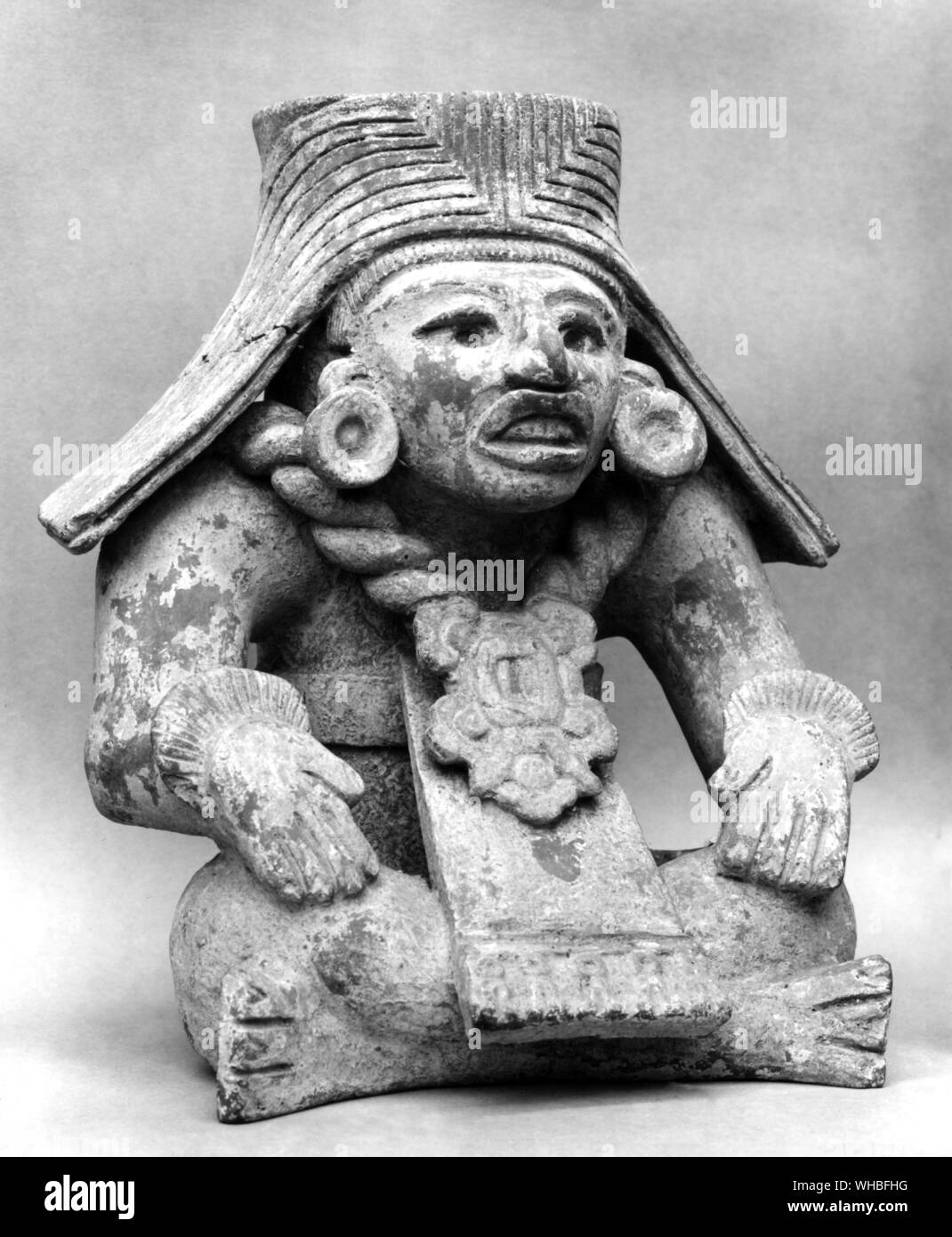 Urne funéraire zapotèque Oaxaca dans le musée , Oaxaca , Mexique Banque D'Images Urne funéraire zapotèque Oaxaca dans le musée , Oaxaca , Mexique Banque D'Images