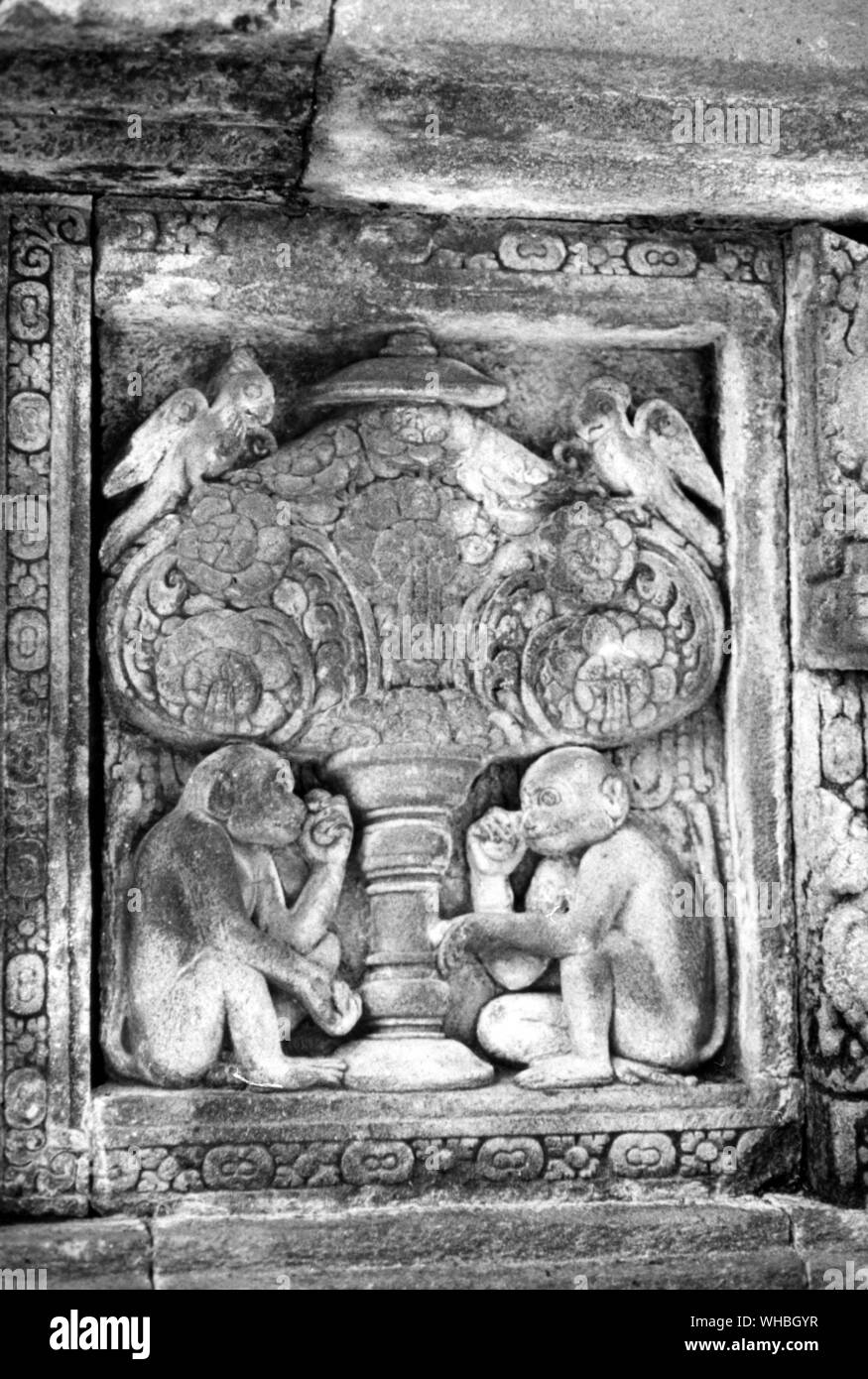 Un clapet de Temple de Prambanan Banque D'Images