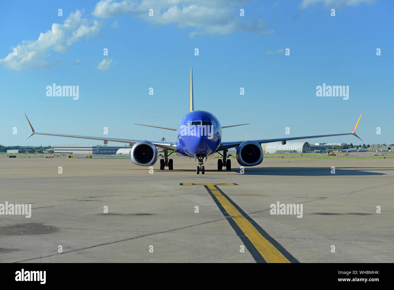 SAINT LOUIS MISSOURI- 30 mai : Southwest Airlines Boeing 737-800 Max arrivant à l'entrée, USA le 30 mai 2018 Banque D'Images