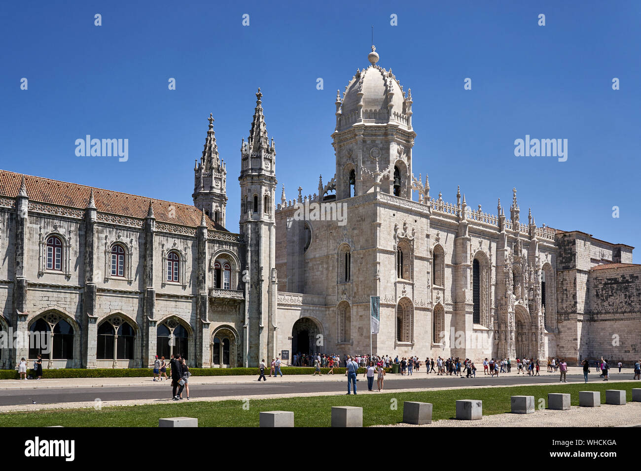 Le monastère de Lisbonne Belem extérieur Banque D'Images