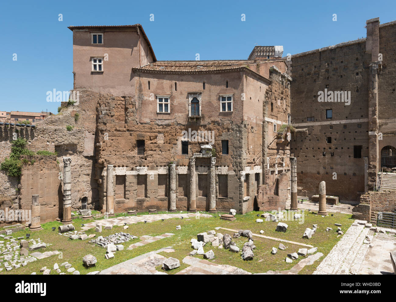 Forum d'Auguste (partie nord) à Rome, Italie Banque D'Images