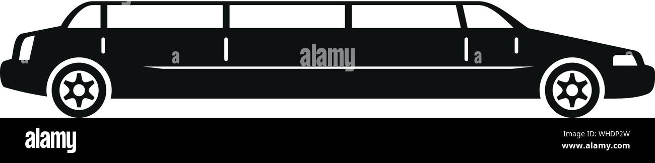 Vip limousine icône. Simple illustration de vip limousine icône vecteur pour la conception web isolé sur fond blanc Illustration de Vecteur