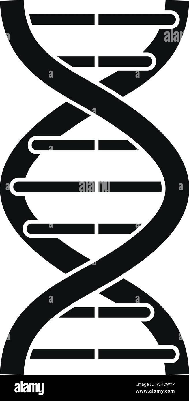 La maladie d'Alzheimer l'icône de l'ADN. Simple illustration de l'ADN d'Alzheimer disease vector icon pour la conception web isolé sur fond blanc Illustration de Vecteur