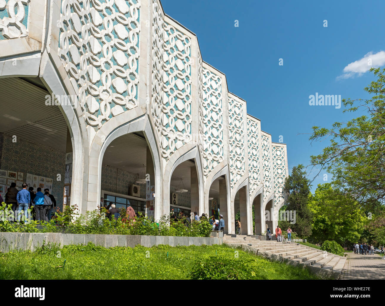 Bâtiment de hall d'exposition Central Academy Of Arts, Tachkent, Ouzbékistan Banque D'Images