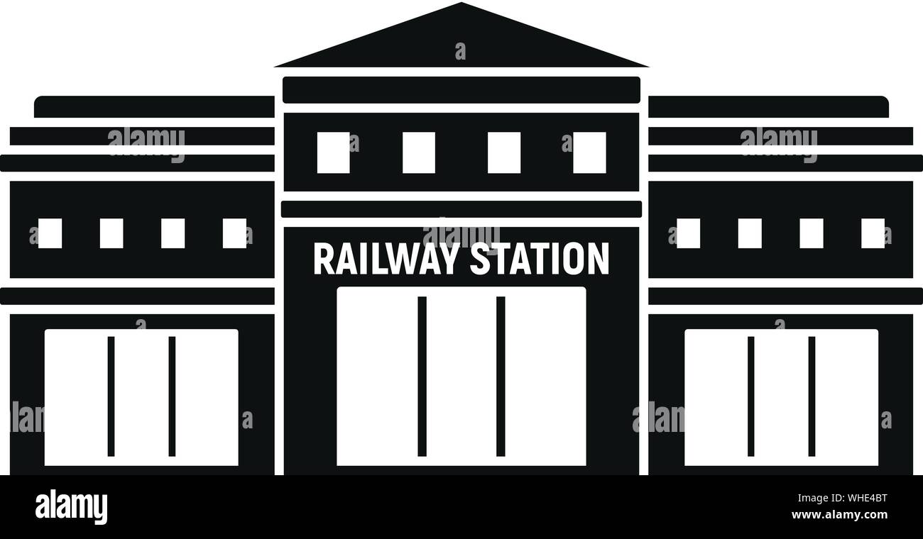 L'icône de la gare. La gare la plus simple illustration de l'icône vecteur pour la conception web isolé sur fond blanc Illustration de Vecteur