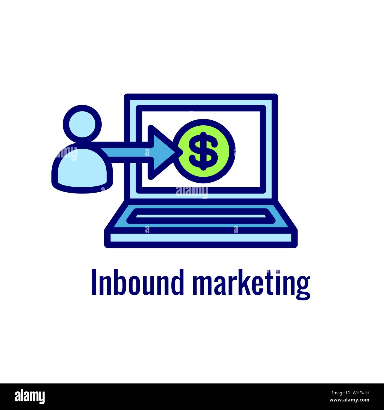 Annonces Médias sociaux - l'icône de l'imagerie publicitaire, y compris l'engagement social Illustration de Vecteur