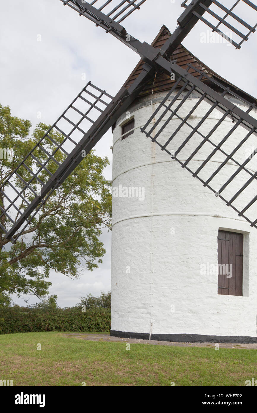 Ashton Moulin en Chapel Allerton, Somerset, Angleterre - 18ème siècle moulin à farine Banque D'Images