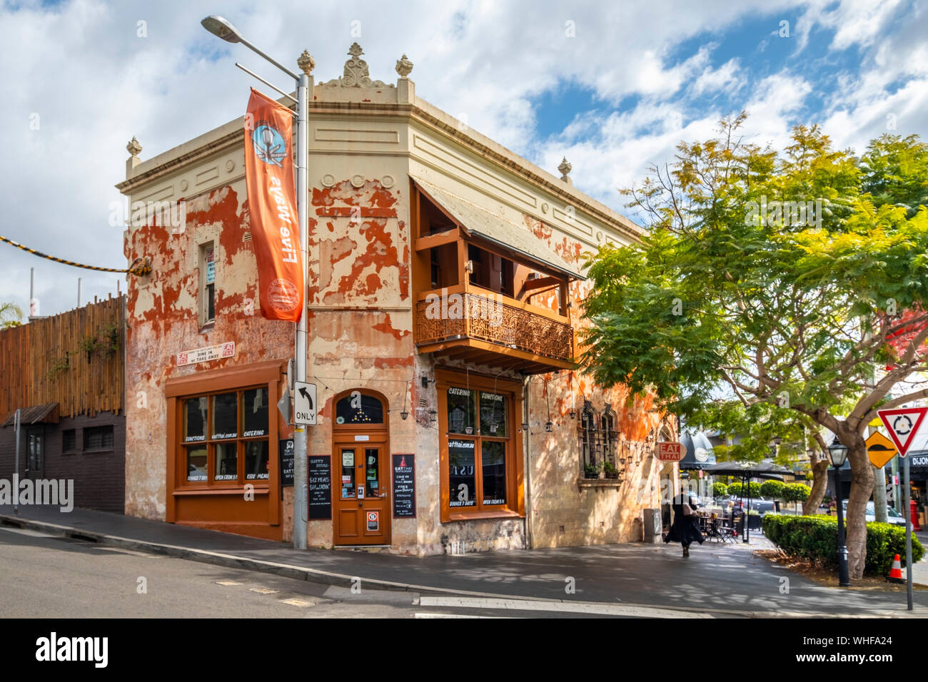 Maisons mitoyennes de style victorien à Paddington, Sydney, NSW, Australie. Banque D'Images