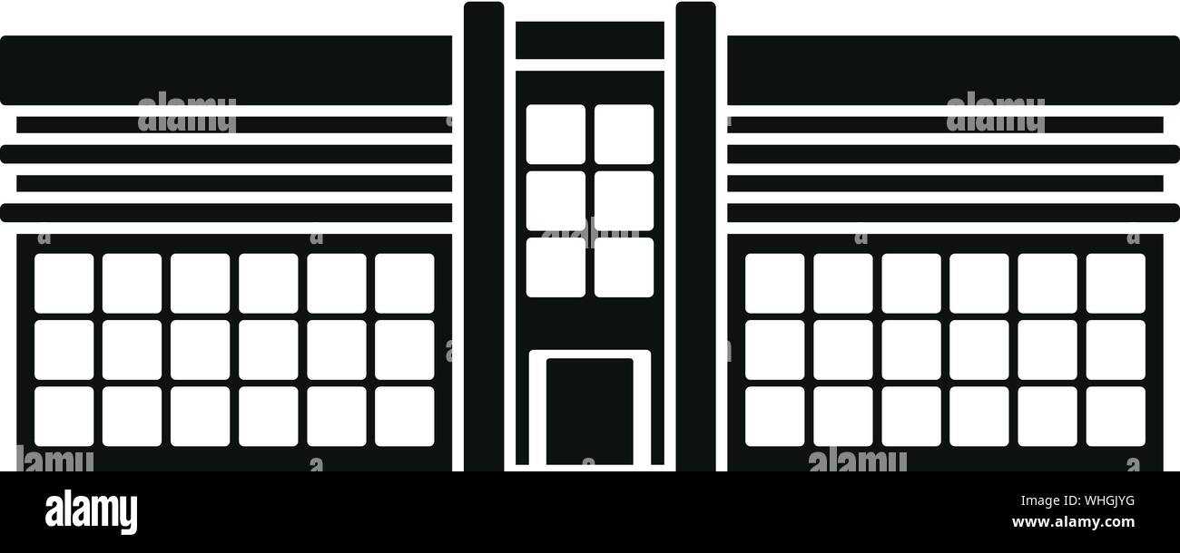 Centre commercial moderne. Simple illustration de centre commercial moderne pour la conception web icône vecteur isolé sur fond blanc Illustration de Vecteur