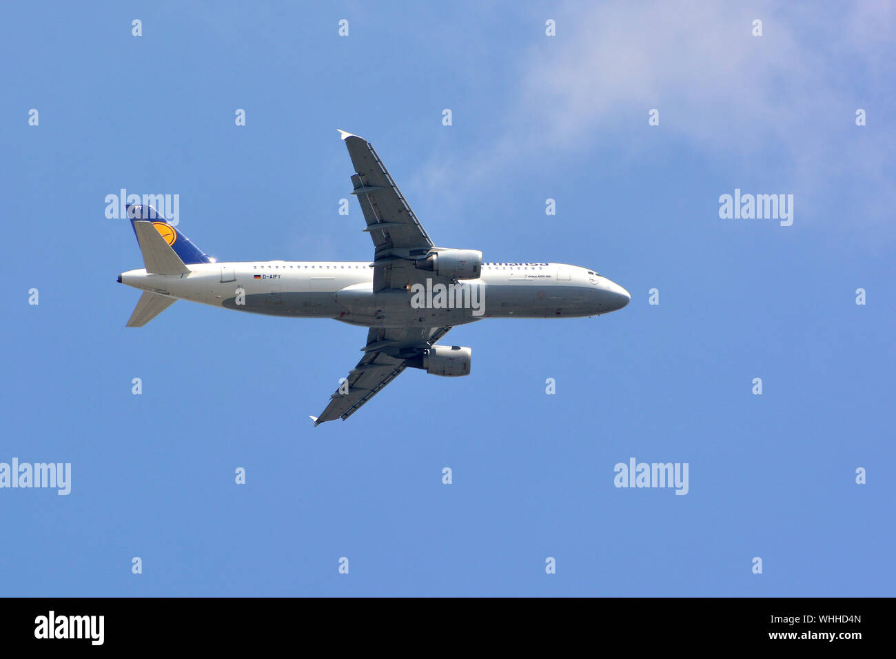 Lufthansa (la plus grande compagnie aérienne allemande), Airbus A320-211, avion Banque D'Images