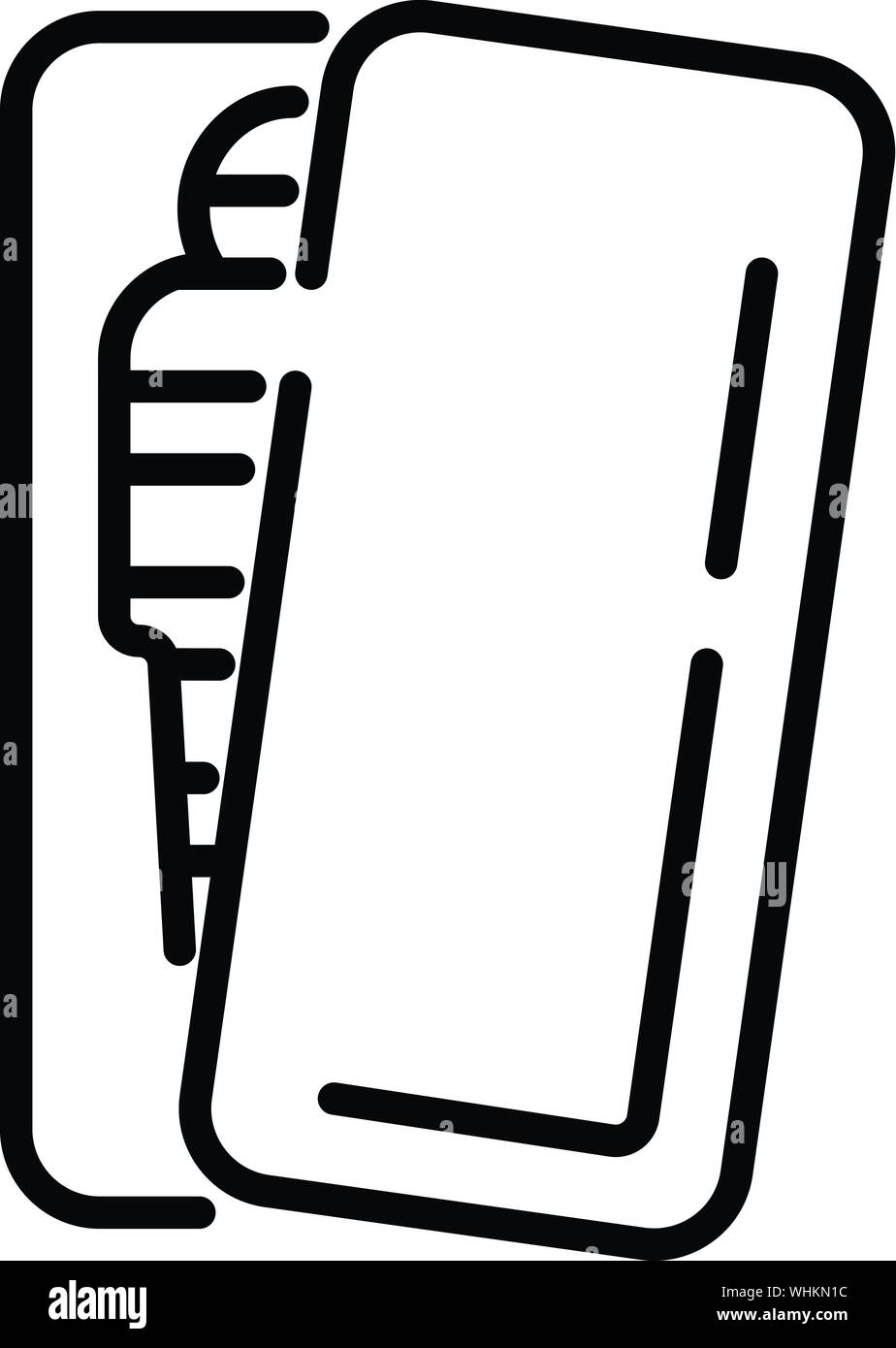 Sarcophage avec une momie, icône de style contour Illustration de Vecteur