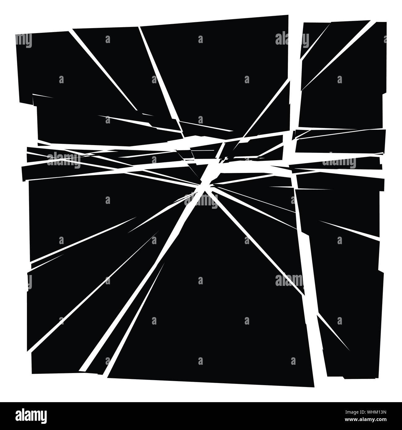 Facture, élément de crack. Shatter, casse de la texture de la surface. Grungy design. La pourriture, éclats burst illustration Illustration de Vecteur