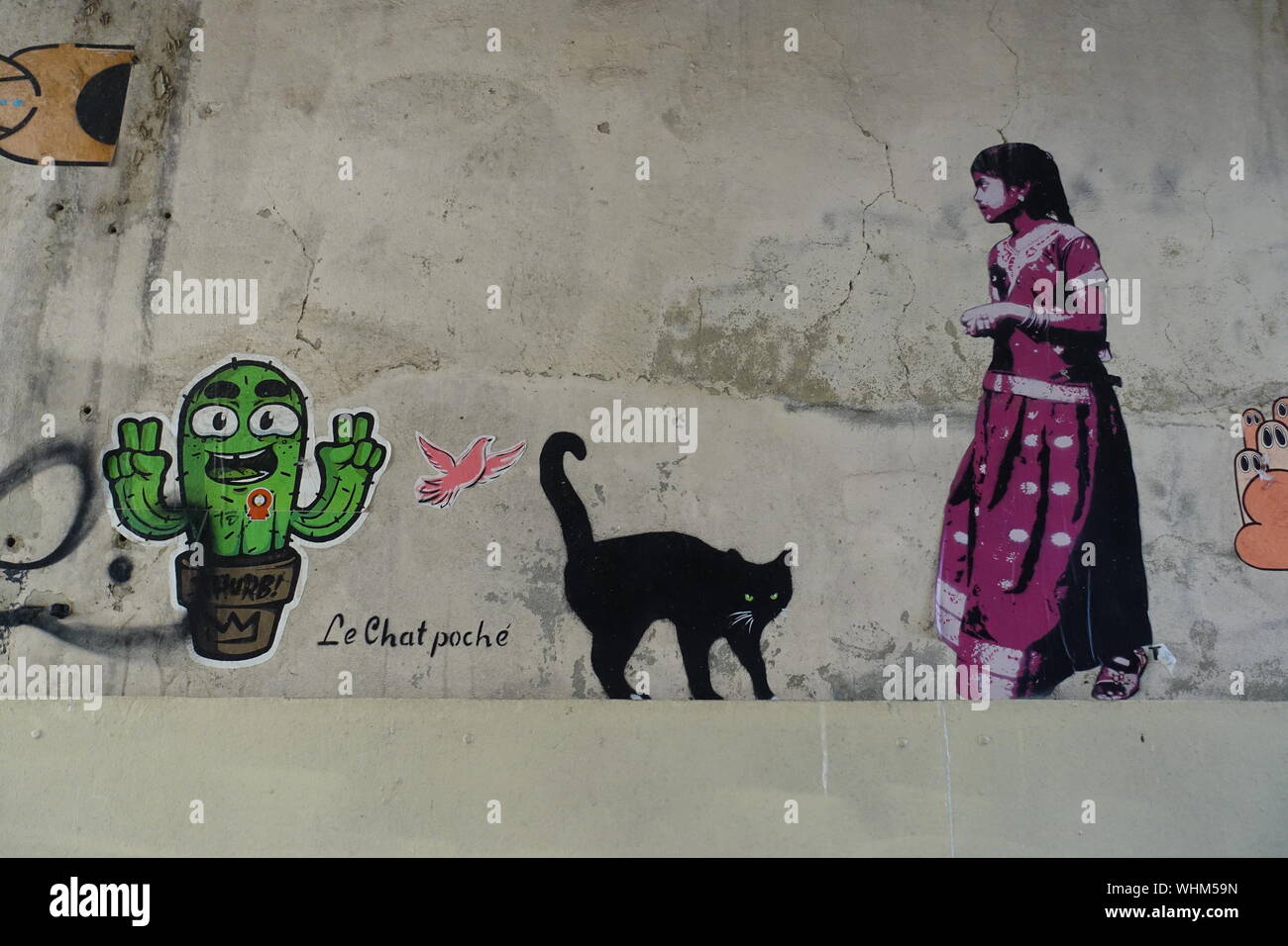Caen, Street Art Banque D'Images