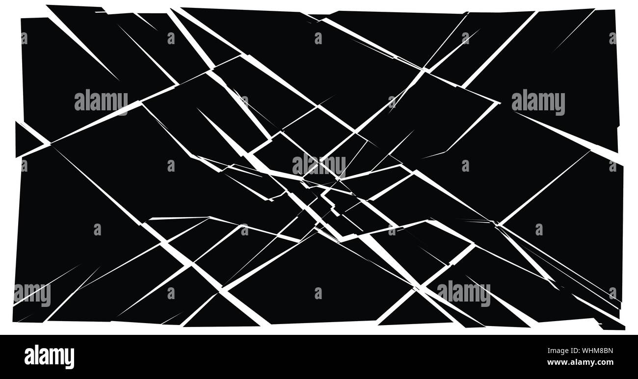 Facture, élément de crack. Shatter, casse de la texture de la surface. Grungy design. La pourriture, éclats burst illustration Illustration de Vecteur