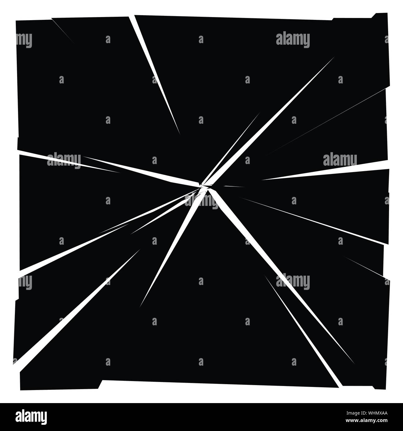 Facture, élément de crack. Shatter, casse de la texture de la surface. Grungy design. La pourriture, éclats burst illustration Illustration de Vecteur