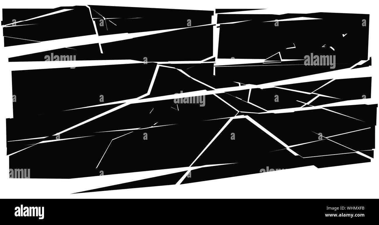 Facture, élément de crack. Shatter, casse de la texture de la surface. Grungy design. La pourriture, éclats burst illustration Illustration de Vecteur
