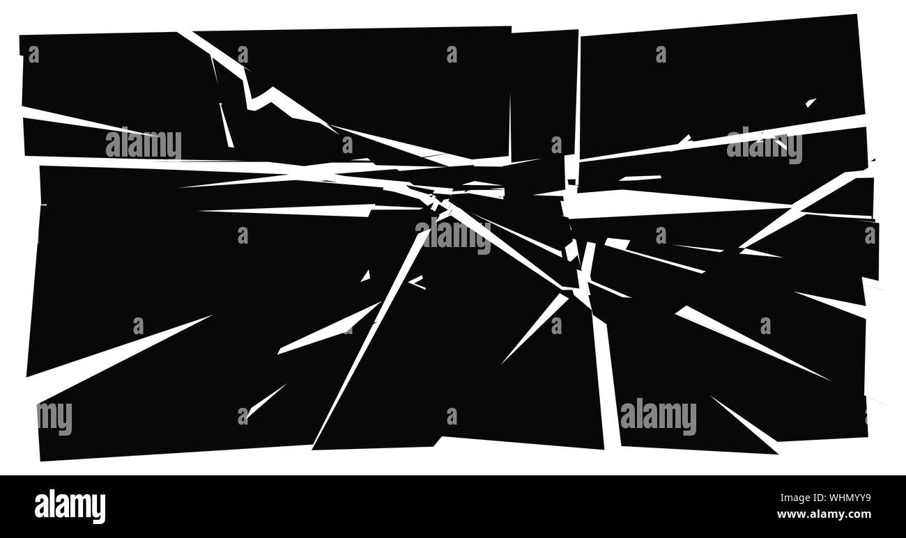 Facture, élément de crack. Shatter, casse de la texture de la surface. Grungy design. La pourriture, éclats burst illustration Illustration de Vecteur