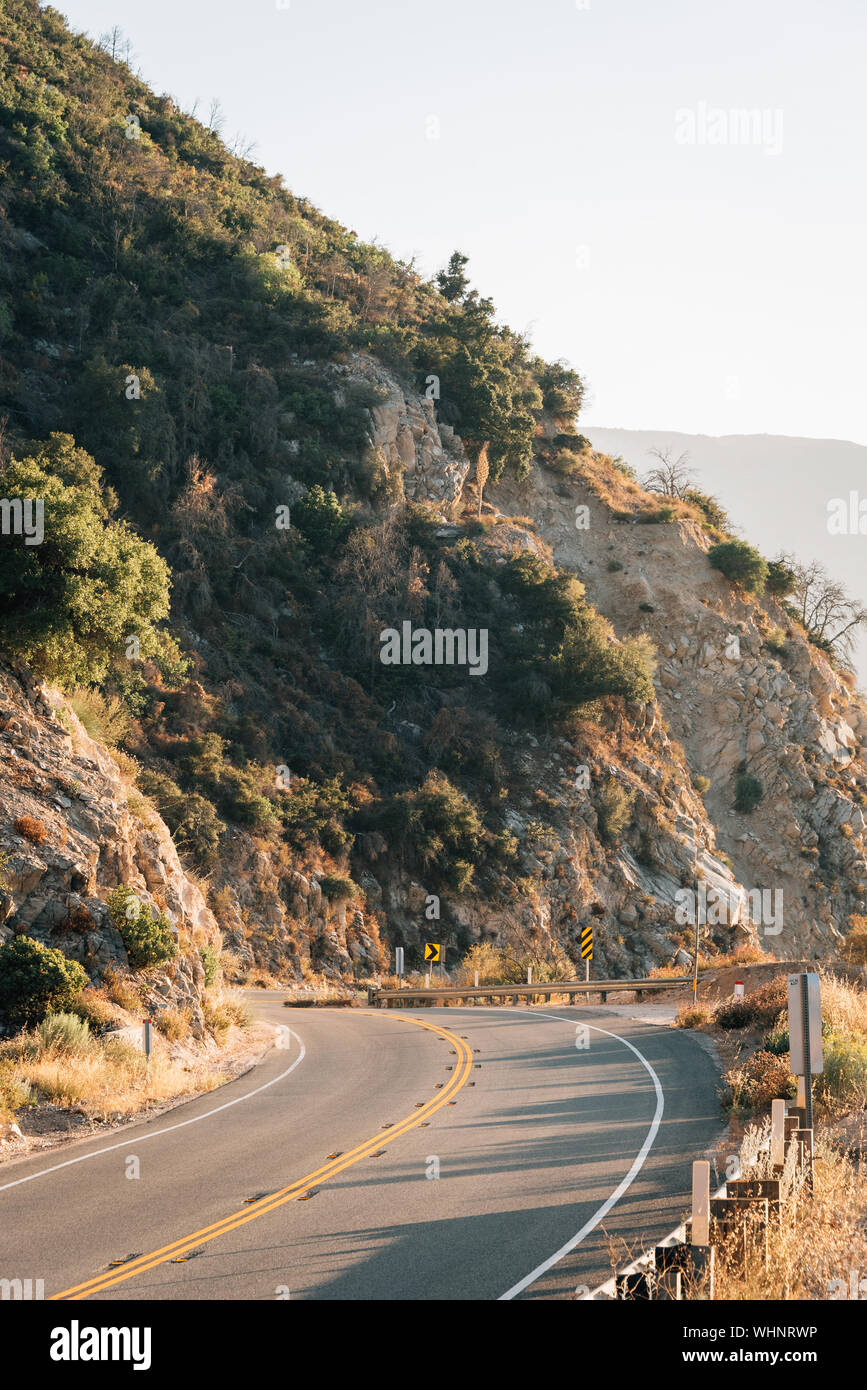 Angeles Forest l'autoroute, dans la région de Angeles National Forest, Californie Banque D'Images