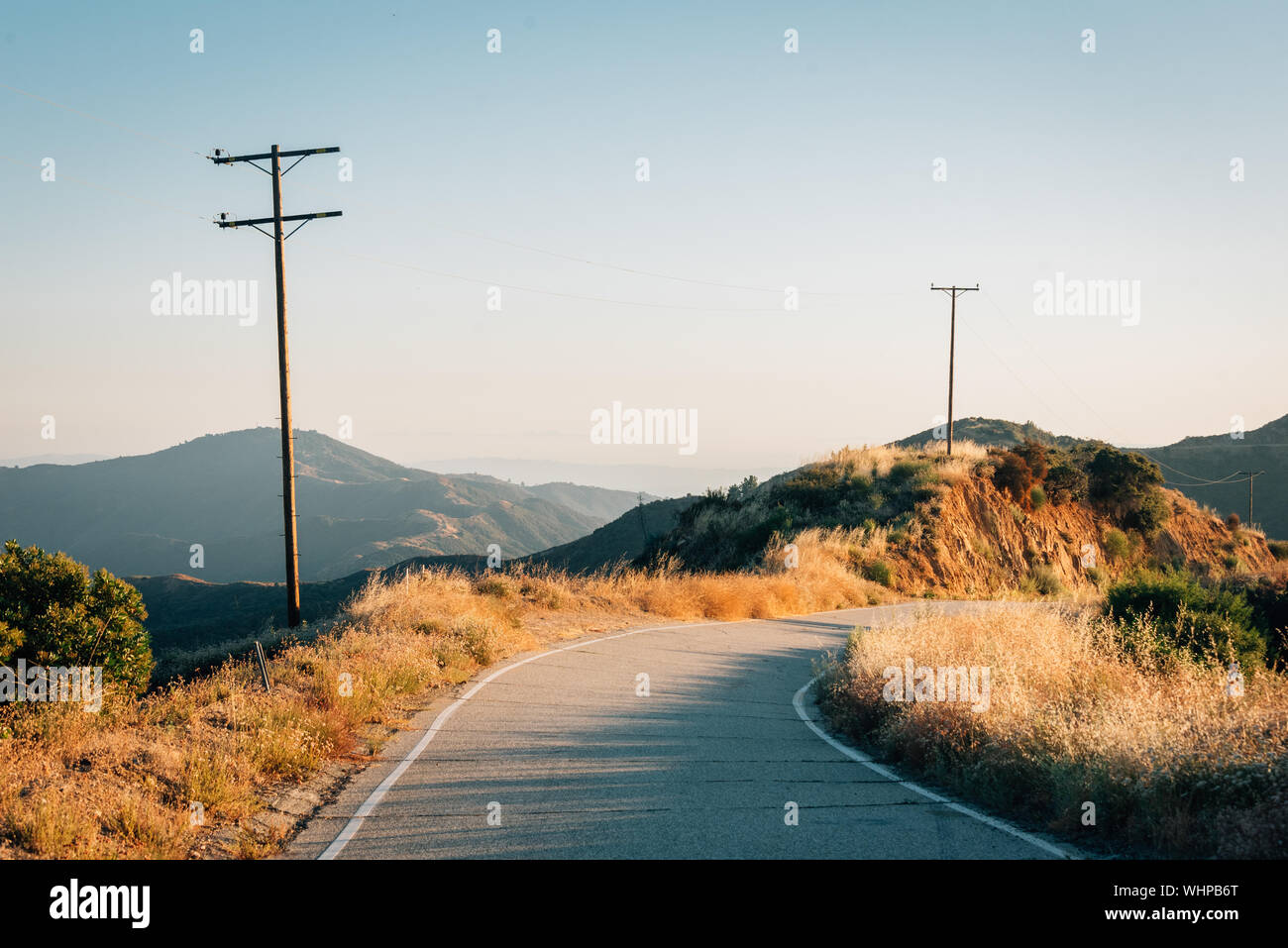 Glendora Ridge Road, dans la région de Angeles National Forest, Californie Banque D'Images