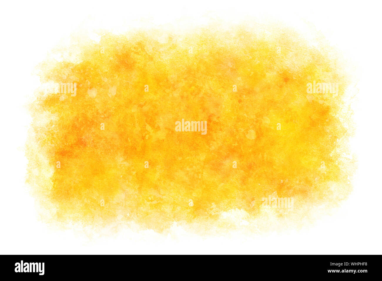 Couleur jaune d'automne résumé sur les main fond peinture aquarelle grunge Banque D'Images