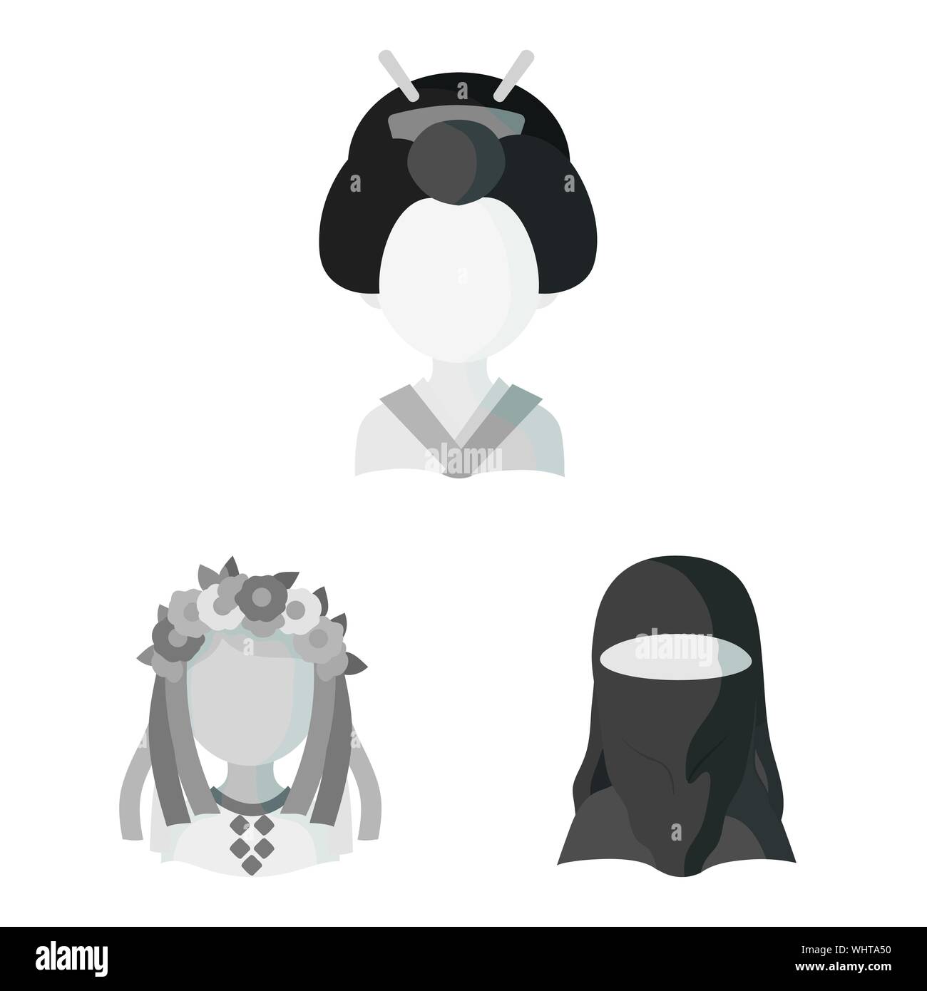 Illustration vecteur de la personne et la culture symbole. Collection de personne et la race stock vector illustration. Illustration de Vecteur