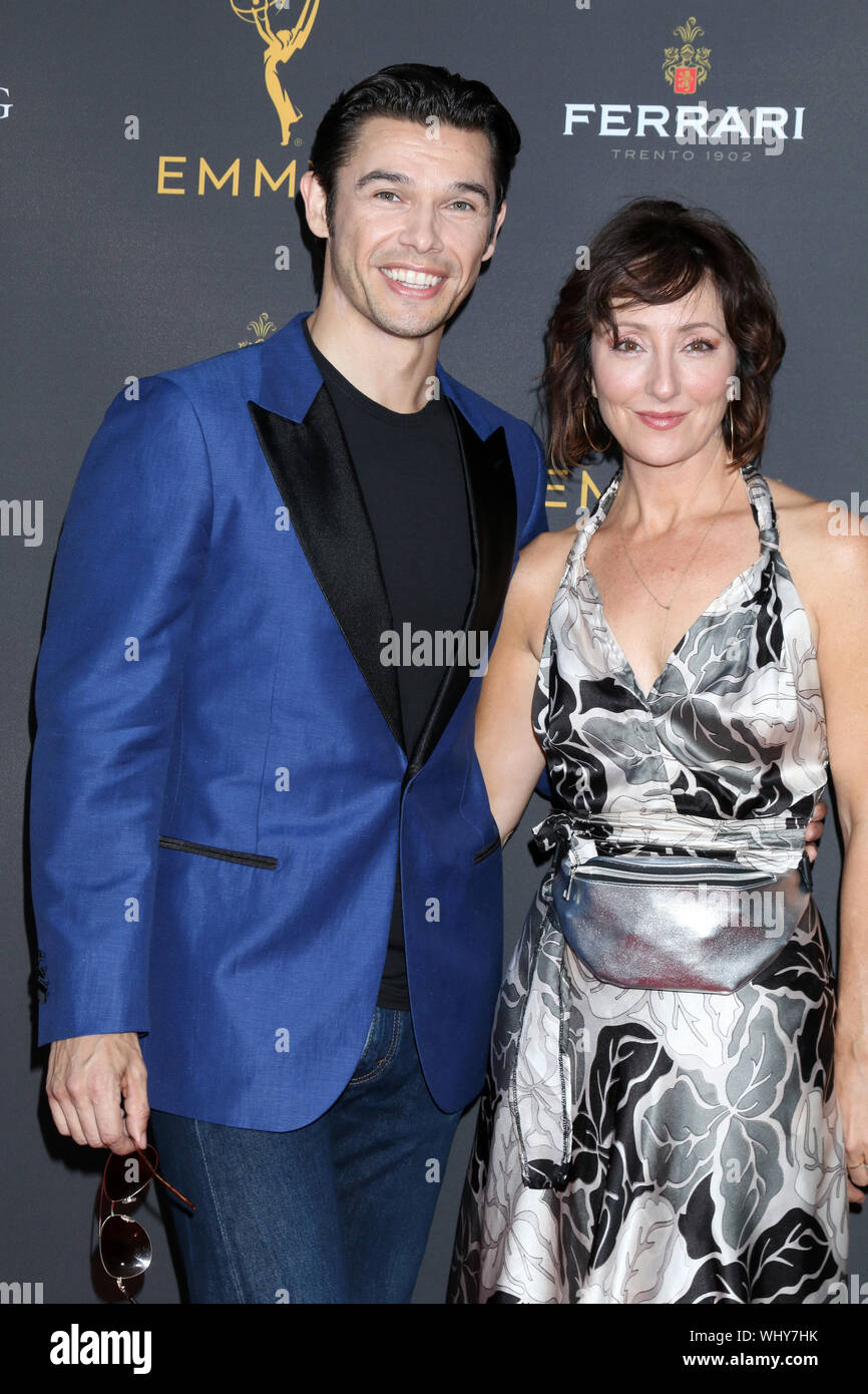 Août 28, 2019, North Hollywood, CA, USA : LOS ANGELES - AUG 28 : Paul Telfer, Carmen Cusack au groupe de pairs de Jour 2019 Réception à l'Saban Centre des médias le 28 août 2019 à North Hollywood, CA (crédit Image : © Kay Blake/Zuma sur le fil) Banque D'Images