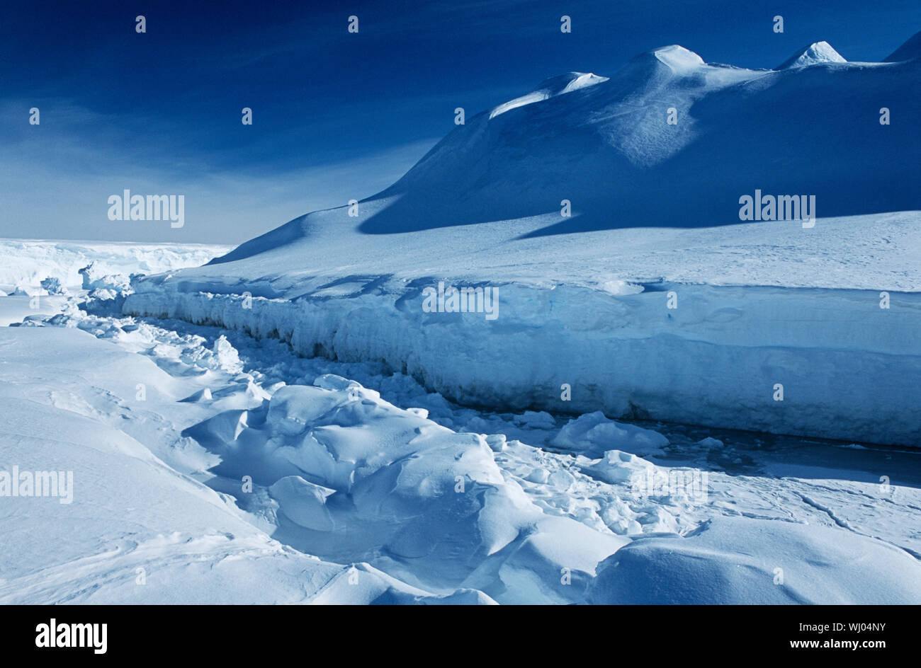 L'antarctique, mer de Weddell, Riiser Larsen Ice Shelf Banque D'Images