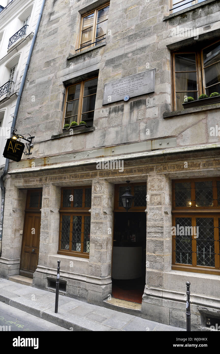 Nicolas Flamel's house - Paris - France Banque D'Images