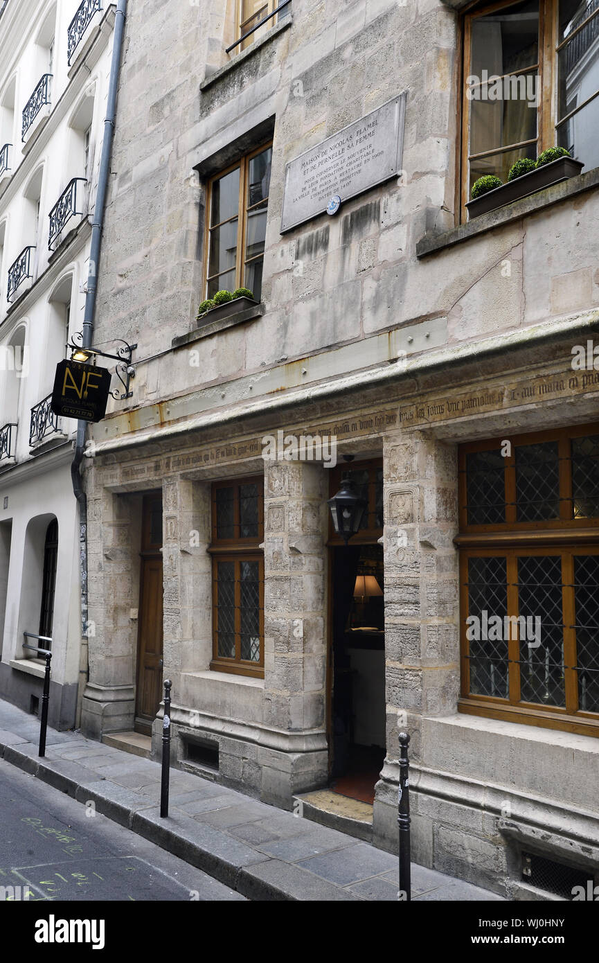 Nicolas Flamel's house - Paris - France Banque D'Images