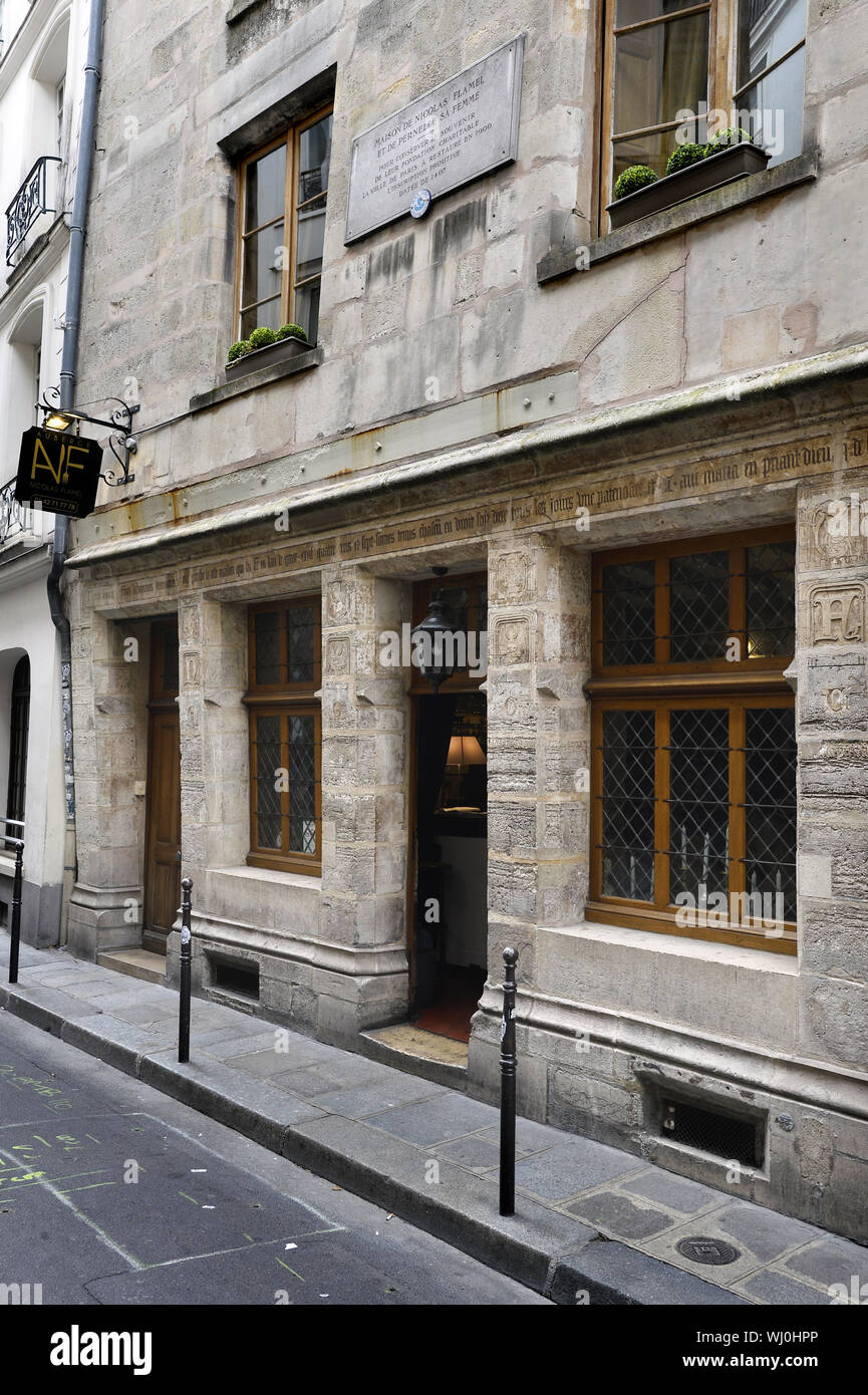 Nicolas Flamel's house - Paris - France Banque D'Images