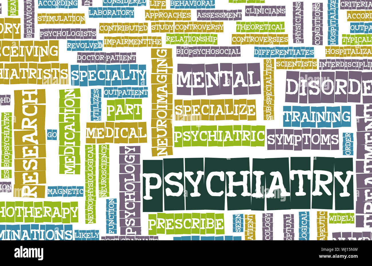 L'accent sur la psychiatrie la maladie mentale comme concept Banque D'Images