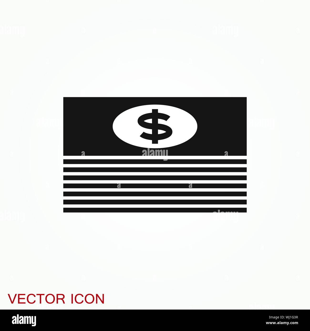 Icône vecteur billets. L'illustration est un style iconique télévision Illustration de Vecteur