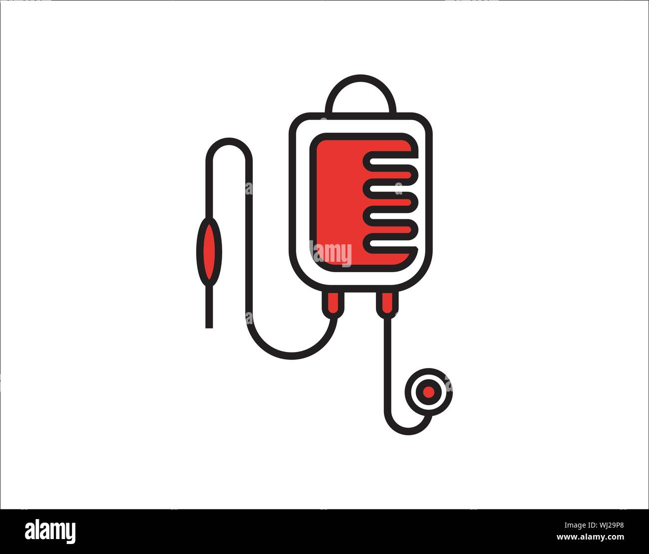 L'icône image vectorielle de transfusion sanguine Illustration de Vecteur