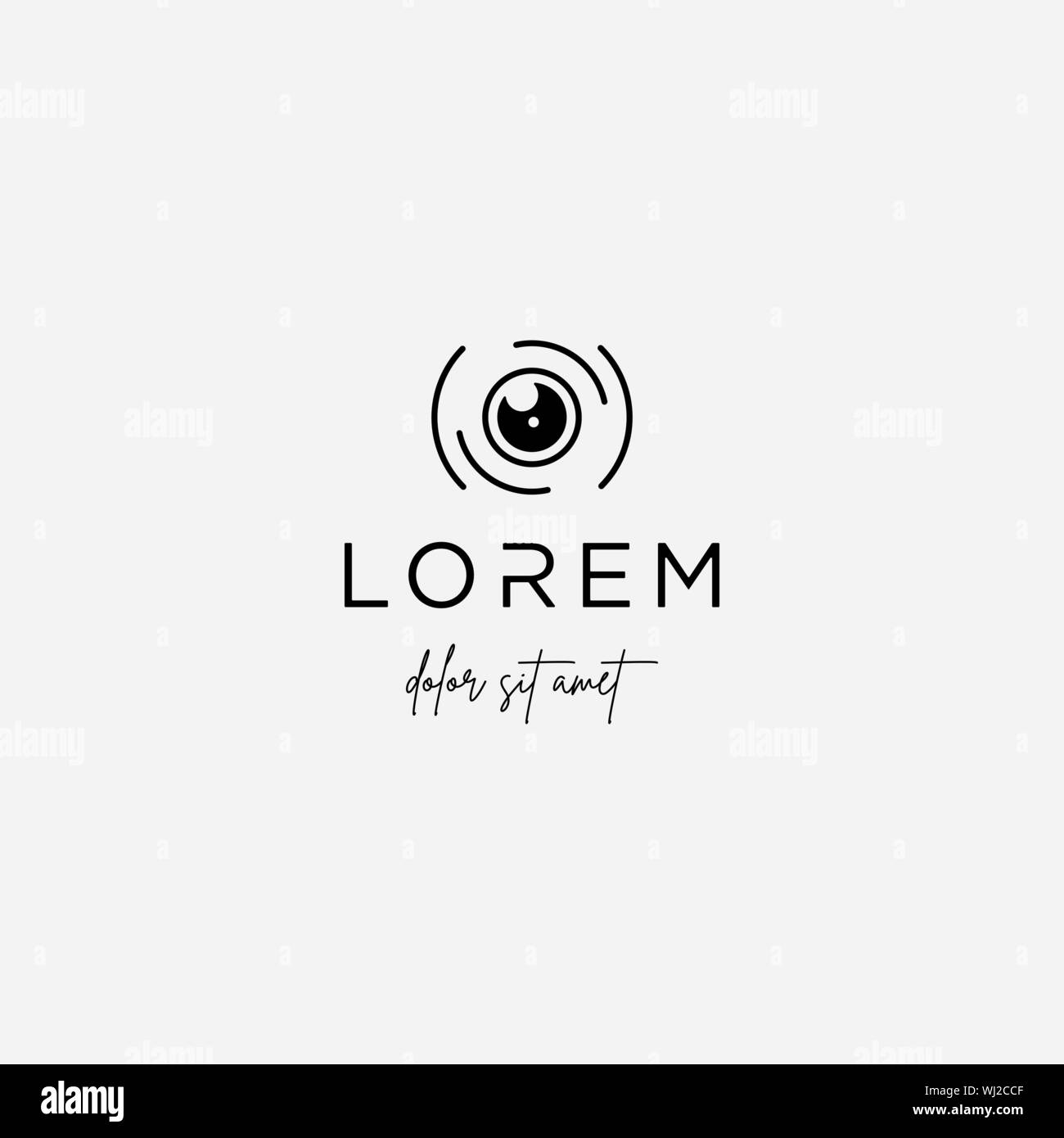 La feuille d'appareil photo Template design Vector Icon Illustration de Vecteur