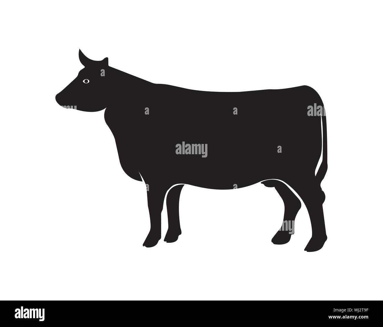 Icône vecteur vache - Vector Illustration de Vecteur