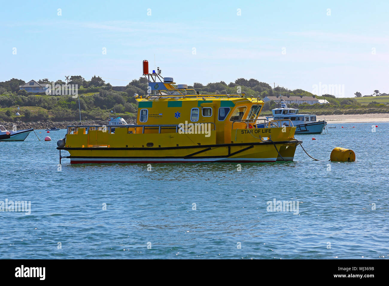 ALN 043 'Star de la vie', une vague de Veille 1000 Ambulance Classe Voile utilisé autour de l'Îles Scilly, St Mary's Harbour, îles Scilly, Angleterre, RU Banque D'Images