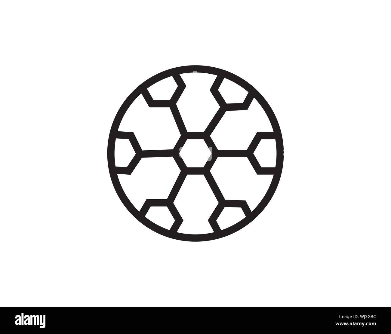 Le sport, vecteur icône soccer ball Illustration de Vecteur