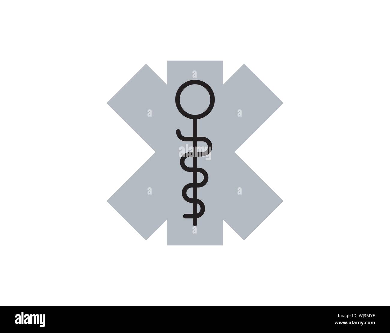 Vecteur d'icône de symbole d'urgence médicale hospitalière Illustration de Vecteur