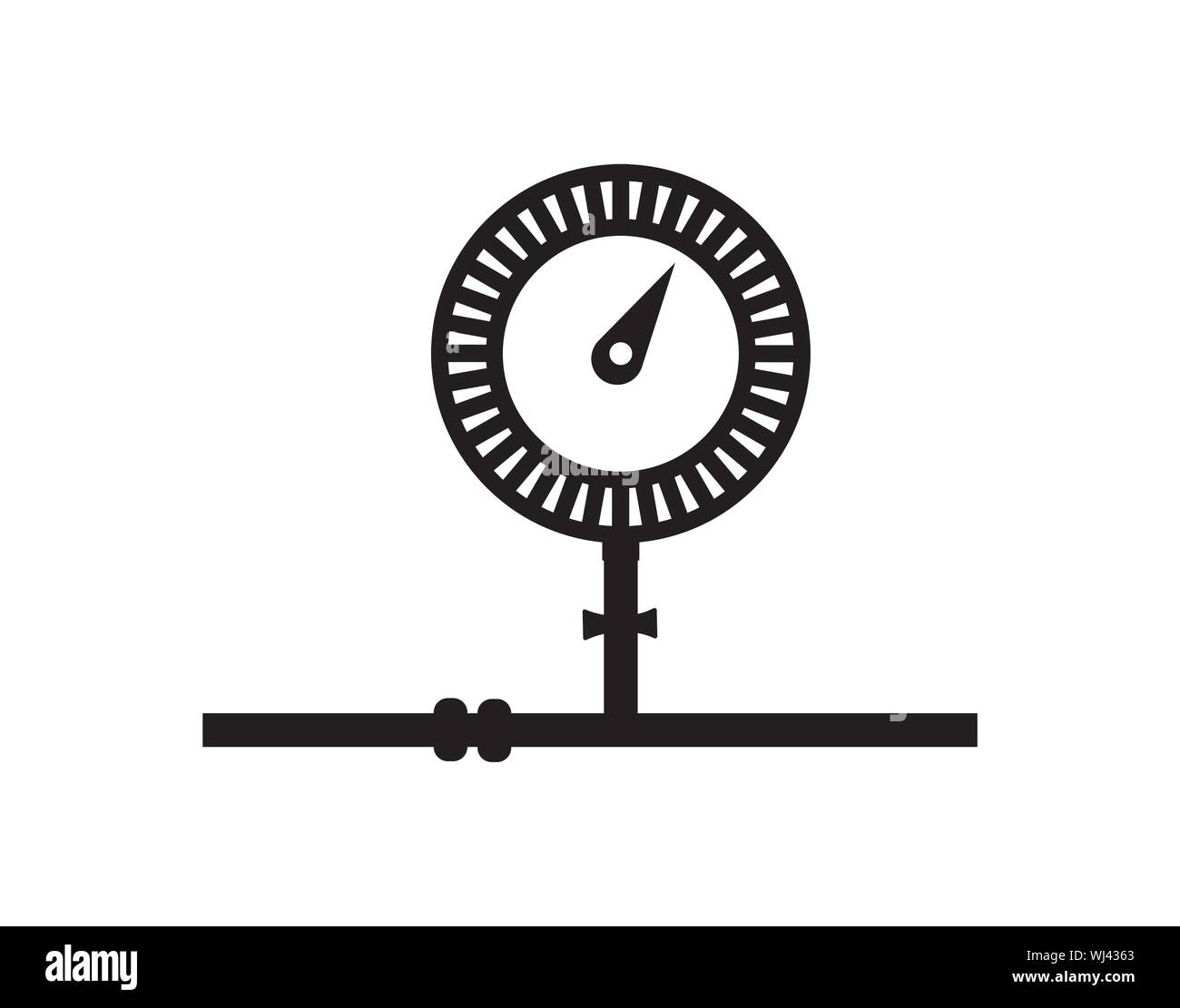 La pression du tuyau d'eau de l'image vectorielle de compteur Illustration de Vecteur