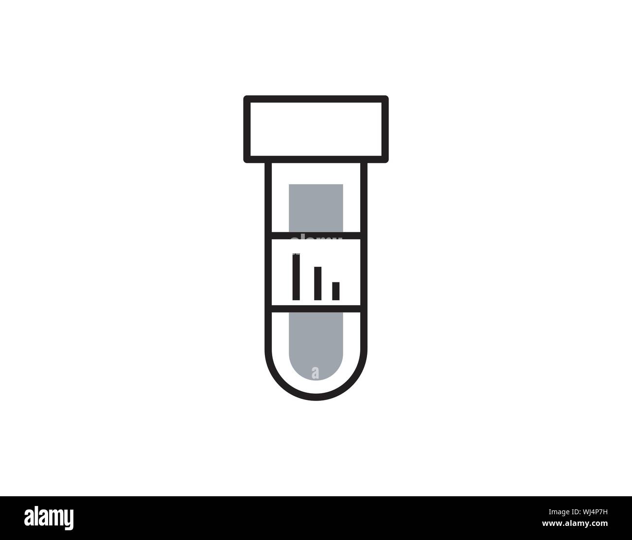 Icône de tube à essai de laboratoire Science vecteur de recherche chimique Illustration de Vecteur