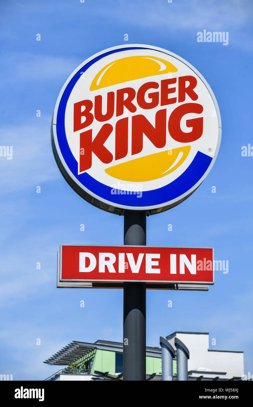 Voir, à l'extérieur, à l'extérieur, à l'extérieur vue, vue extérieure, Berlin, Britz, Britzer, Buckower barrage, Burger, Burger King, Burgerbude Burgerimbiss Burgerimbiß,,, Banque D'Images