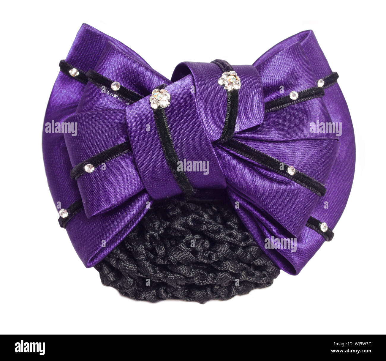 Close Up of Purple accessoire cheveux Against White Background Banque D'Images